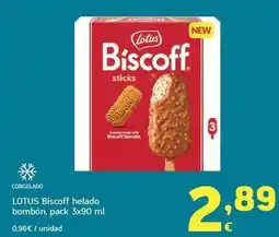 HiperDino Lotus - biscoff helado bombon oferta