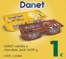 HiperDino Danet - vainilla o chocolate oferta