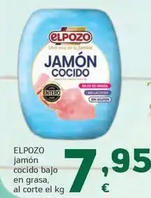 HiperDino Elpozo - jamon cocido bajo en grasa oferta