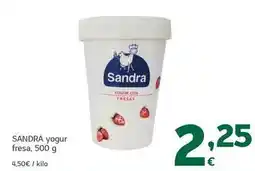 HiperDino Sandra - yogur fresa oferta