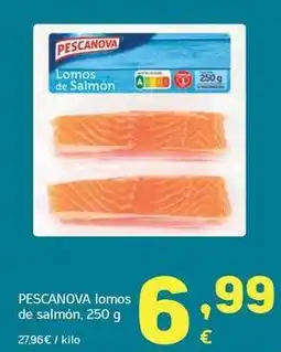 HiperDino Pescanova - lomos de salmon oferta