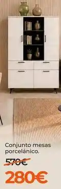 Hipermueble Conjunto mesas porcelanico oferta