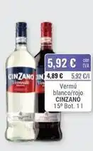 Cuevas Cash Cinzano - vermu blanco/rojo oferta