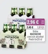 Cuevas Cash Mayador - sidra con/sin alcohol oferta