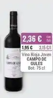 Cuevas Cash Campo de gules - vino rioja joven oferta