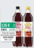 Cuevas Cash Don simón - tinto de verano 0,0 limon/clásico oferta