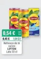 Cuevas Cash Lipton - refresco de té varios oferta