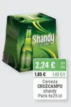 Cuevas Cash Cruzcampo - cerveza shandy oferta