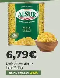 Comerco Cash & Carry Alsur - maiz dulce oferta