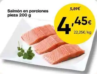 Salmón en porciones