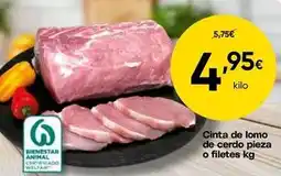 FROIZ Cinta de lomo de cerdo pieza o filetes oferta