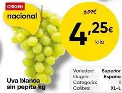 Origen - uva blanca sin pepita kg