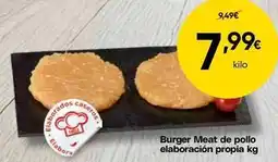 FROIZ Burger meat de pollo elaboracion propia oferta