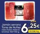 FROIZ Serrano - jamón torre de núñez raza duroc reserva lonchas oferta
