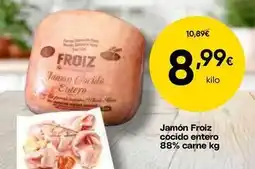 FROIZ Froiz - jamon cocido entero 88% carne oferta
