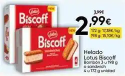 FROIZ Nestlé - helado lotus biscoff oferta