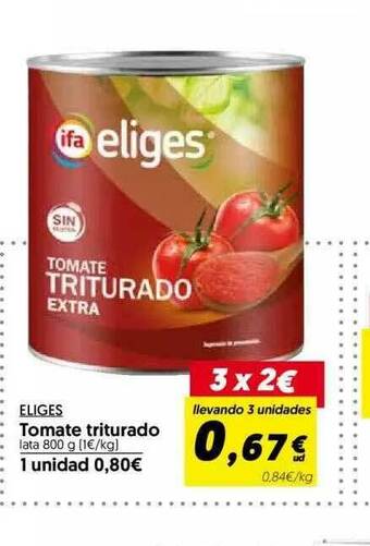 Hiper Usera Eliges Tomate Triturado oferta