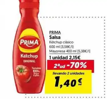 Prima Salsa Kétchup Clásico