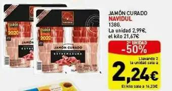 Hiperber Jamón Curado Navidul oferta