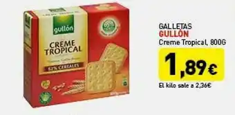 Hiperber Galletas Gullón Creme Tropical oferta