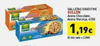 Hiperber Galletas Digestive Gullón Avena Chocolate, Avena Naranja oferta
