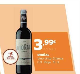 Supermercados Lupa Otoñal Vino Tinto Crianza D.o. Rioja oferta