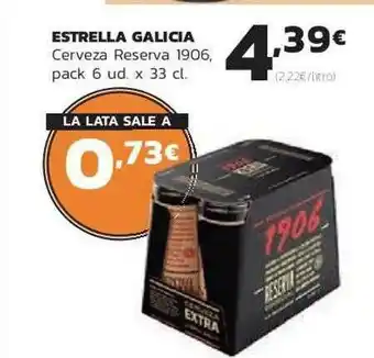 Supermercados Lupa Estrella Galicia Cerveza Reserva 1906 oferta