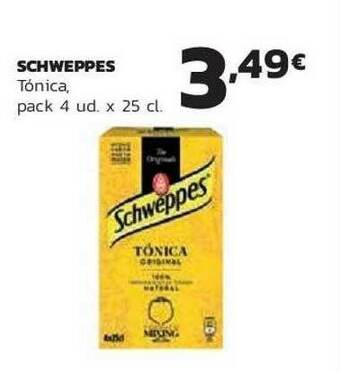 Supermercados Lupa Schweppes Tónica oferta