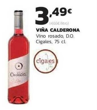 Supermercados Lupa Viña Calderona Vino Rosado D.o. Cigales oferta