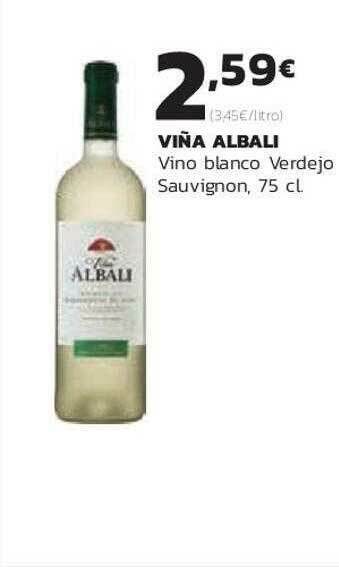 Supermercados Lupa Viña Albali Vino Blanco Verdejo Sauvignon oferta