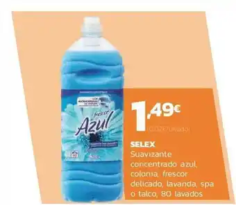 Supermercados Lupa Selex Suavizante Concentrado Azul Colonia Frescor Delicado Lavanda Spa O Talco oferta