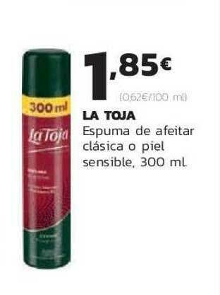 Supermercados Lupa La Toja Espuma De Afeitar Clásica O Piel Sensible oferta