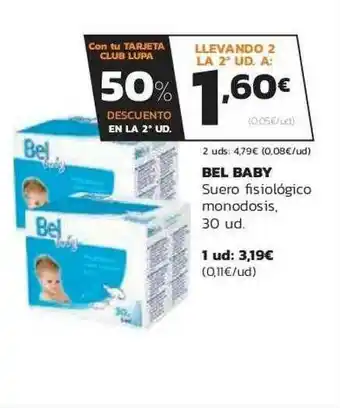 Supermercados Lupa Bel Baby Suero Fisiológico Monodosis oferta