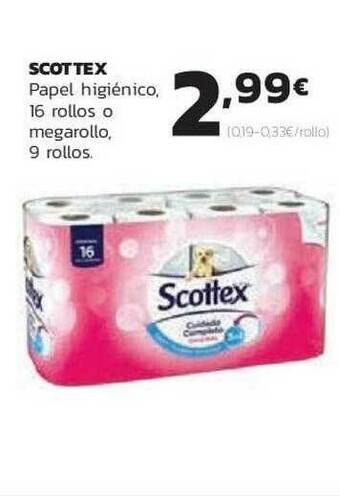 Supermercados Lupa Scottex Papel Higiénico oferta