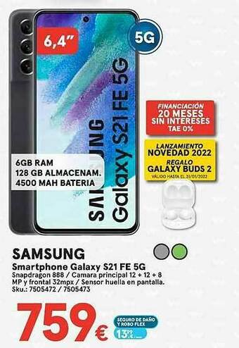 Worten Samsung Smartphone Galaxy S21 Fe 5g oferta