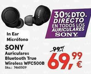 Worten Sony Auriculares Bluetooth True Wireless Wfc500b oferta