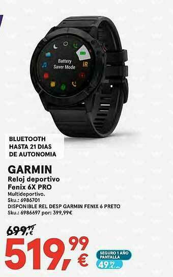 Worten Garmin Reloj Deportivo Fenix 6x Pro oferta