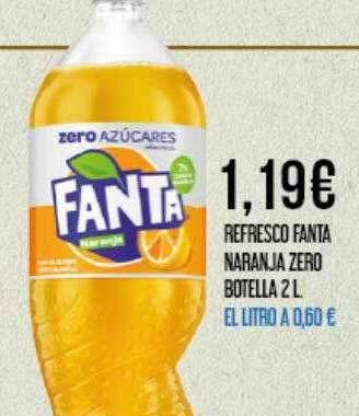 Claudio Refresco Fanta Naranja Zero oferta