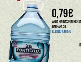 Claudio Agua Sin Gas Fontecelta oferta