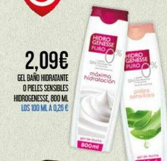 Claudio Gel Baño Hidratante O Pieles Sensibles Hidrogenesse oferta