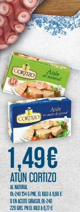 Claudio Atún Cortizo Al Natural oferta
