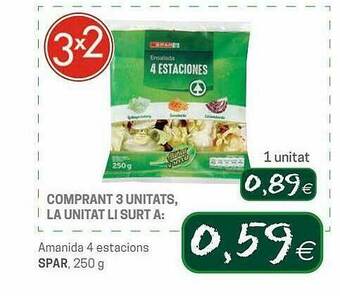 Valvi Supermercats Amanida 4 Estacions Spar oferta