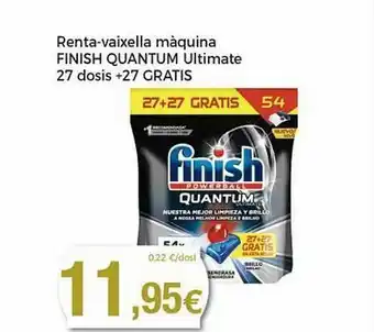 Keisy Renta-vaixella Màquina Finish Quantum Ultimate 27 Dosis +27 Gratis oferta