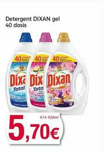 Keisy Detergent Dixan Gel 40 Dosis oferta