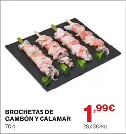 Supercor Brochetas de gambón y calamar oferta
