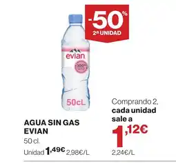 Supercor EVIAN Agua sin gas oferta