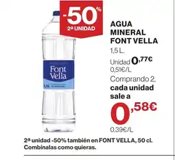 Supercor FONT VELLA Agua mineral oferta