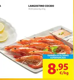 Alcampo Langostino cocido oferta
