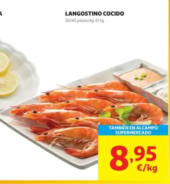 Alcampo Langostino cocido oferta