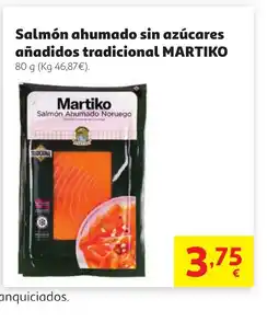 Alcampo MARTIKO Salmón ahumado sin azúcares añadidos tradicional oferta